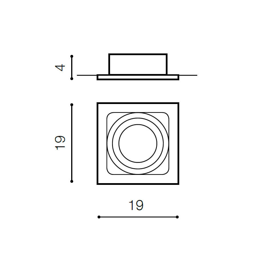 Встраиваемый светильник Azzardo Sisto 1 AZ2810