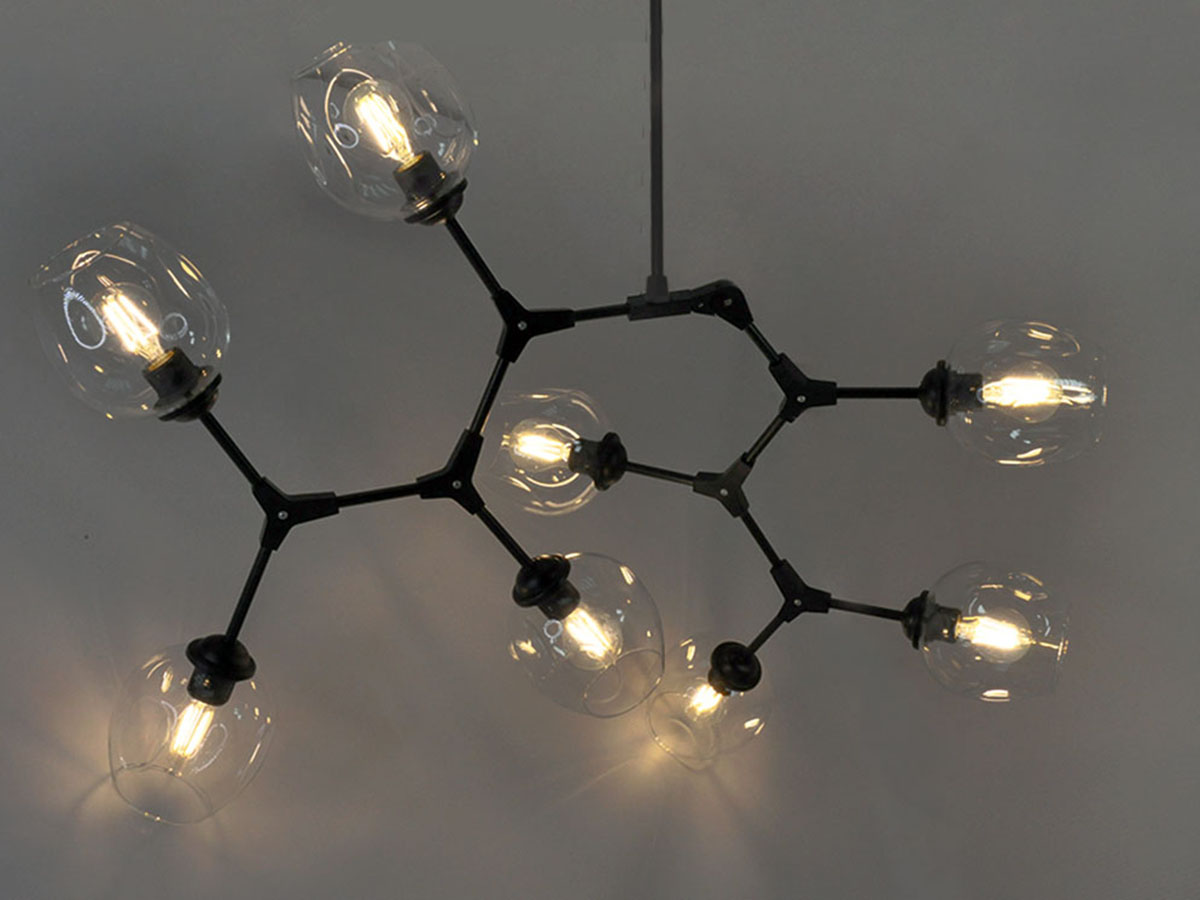 Люстра на штанге Elvan LU-113/8-Е27-Bl