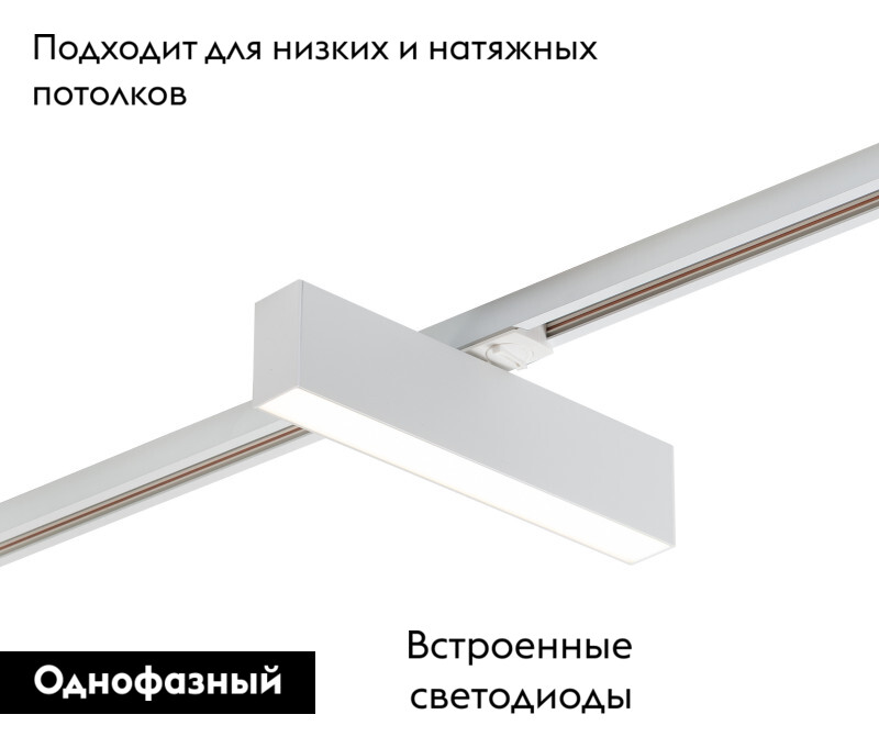 Трековый светильник Denkirs DK6430-WH