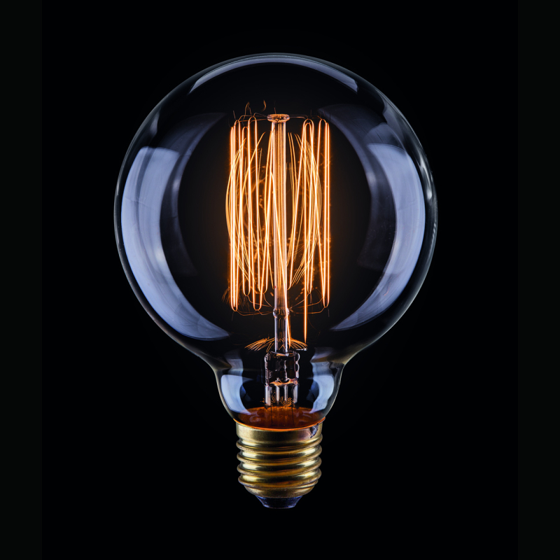 Лампа накаливания Voltega E27 60W шар прозрачный VG6-G95A1-60W 5923