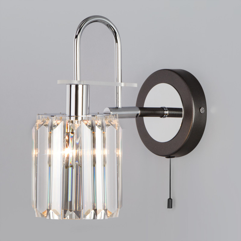 Прозрачное бра Eurosvet 70090/1 графит