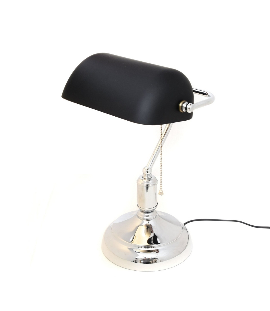 Настольная лампа Lumina Deco Banker LDT 305 BK+CHR