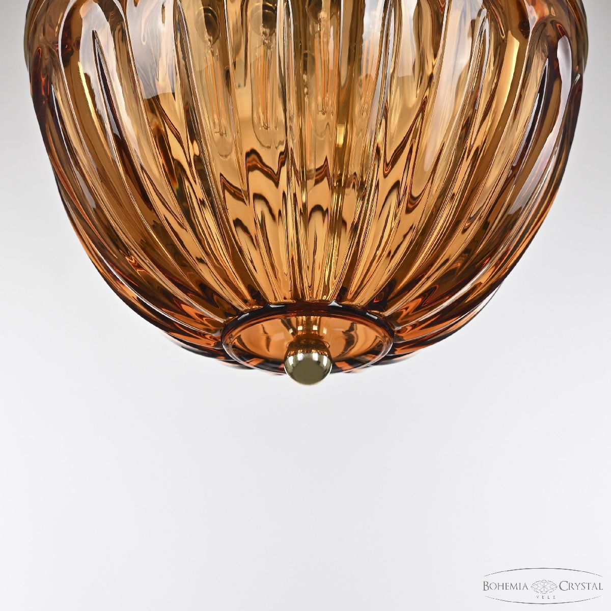 Подвесной светильник Bohemia Ivele Crystal 5480/22 G Amber/M-1H