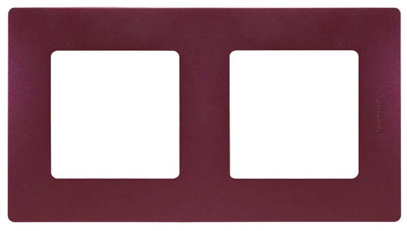 Рамка 2-постовая Legrand Etika сливовая 672562