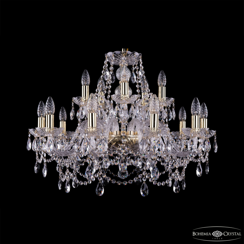 Подвесная люстра Bohemia Ivele Crystal 1411/10+5/240 G