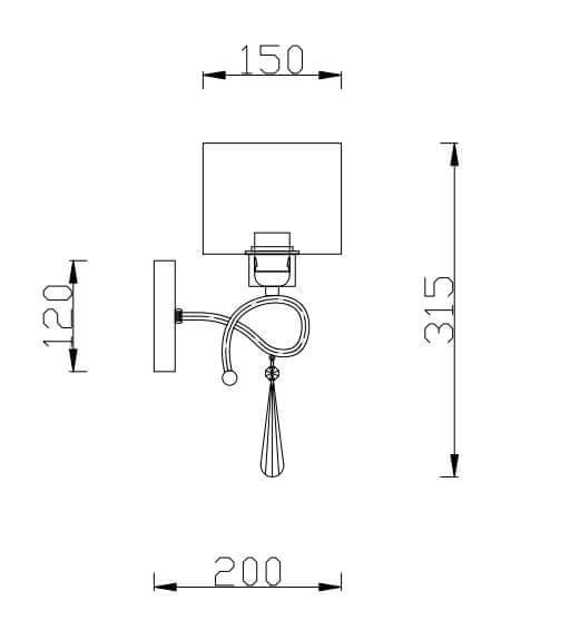 Бра Rivoli Principessa 2038-401 Б0038383