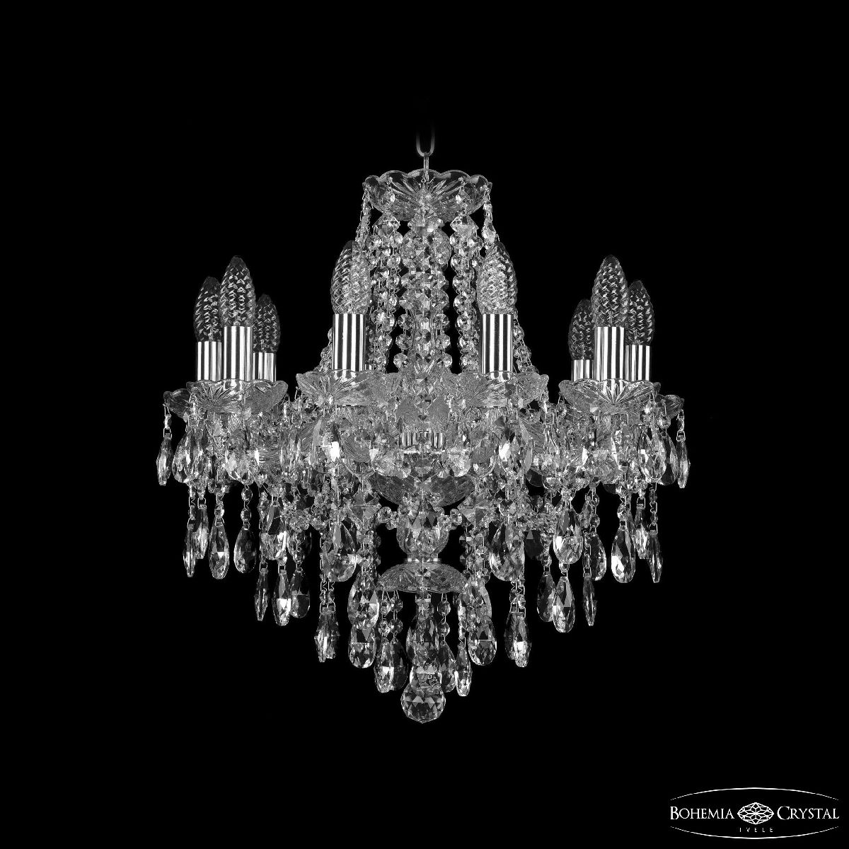 Подвесная люстра Bohemia Ivele Crystal 1415/10/165 Ni