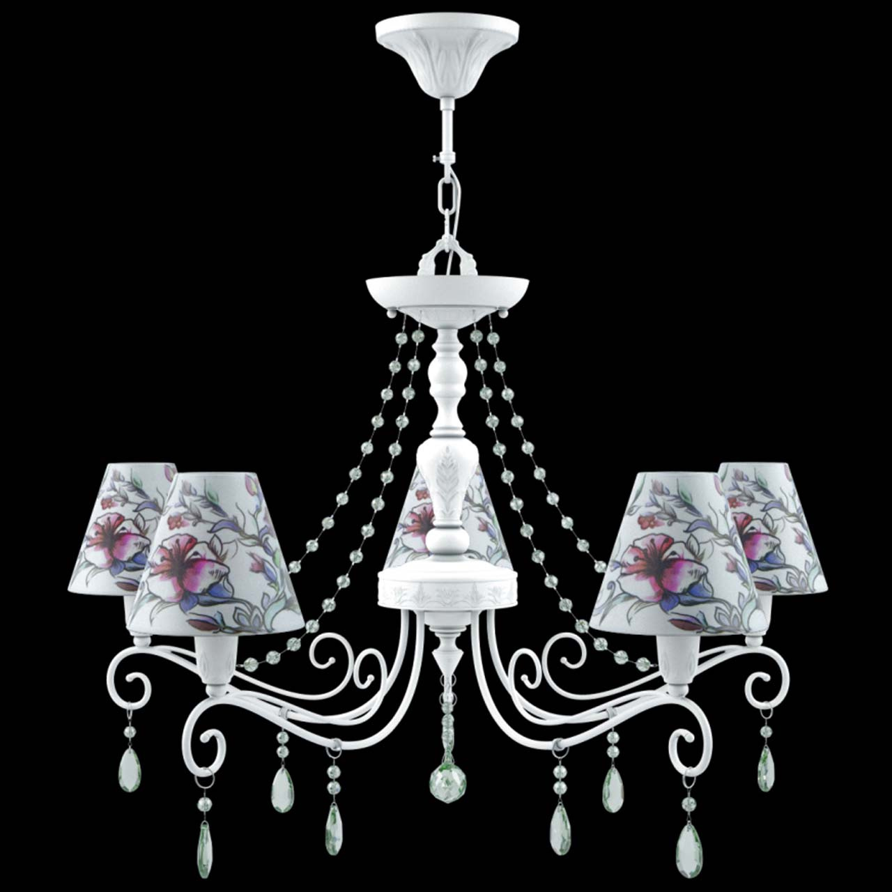 Подвесная люстра Lamp4you Provence E4-05-WM-LMP-O-13-CRL-E4-05-GR-UP
