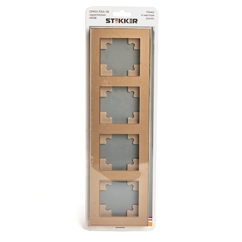 Рамка 4-местная Stekker Катрин GFR00-7004-08 49038