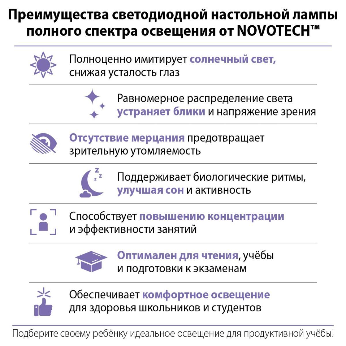 Настольная лампа диммируемая полного спектра Novotech Ledo Studi 359969
