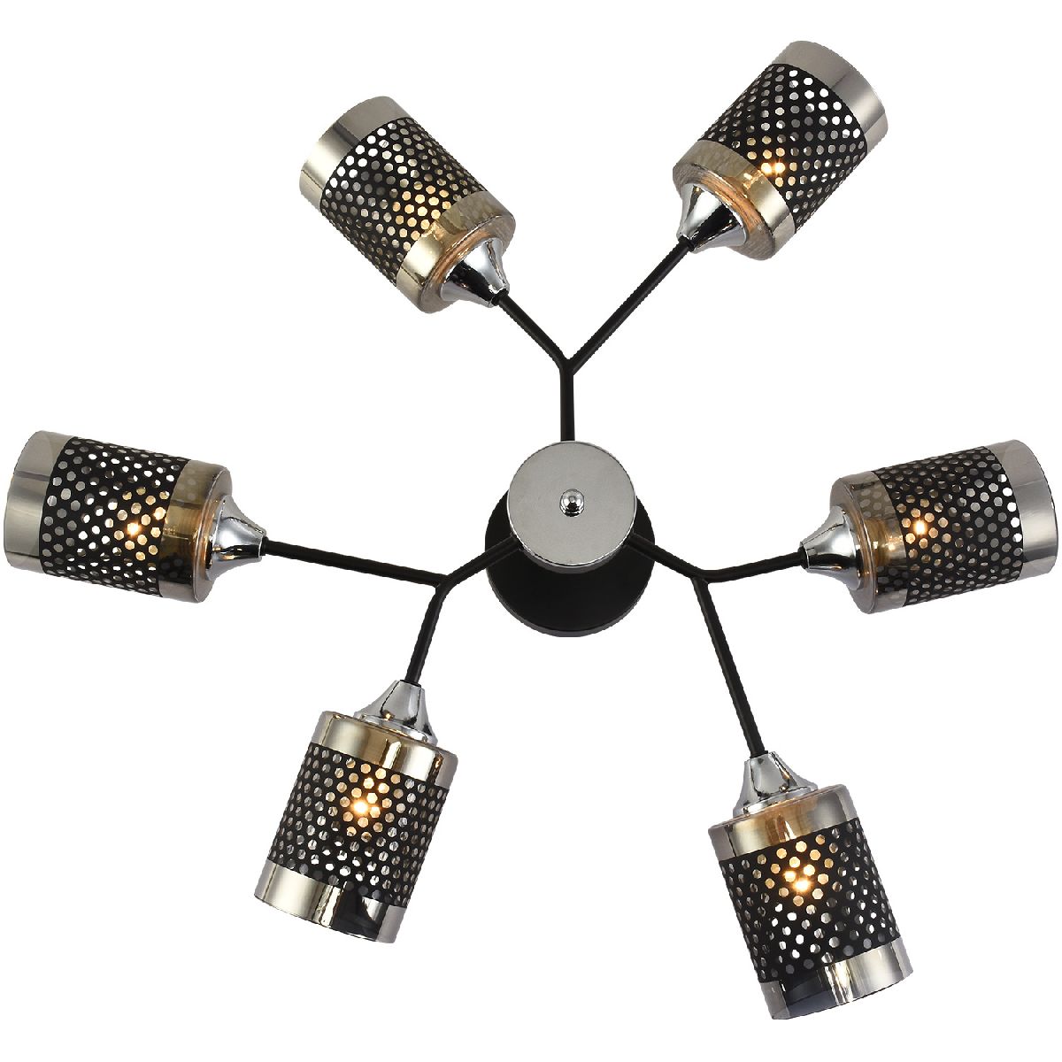 Люстра на штанге Reluce 01405-3.3-06B BK+CR