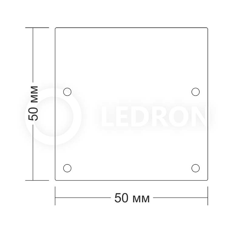Заглушка для профиля LeDron 5050 black 13305B 00000006469