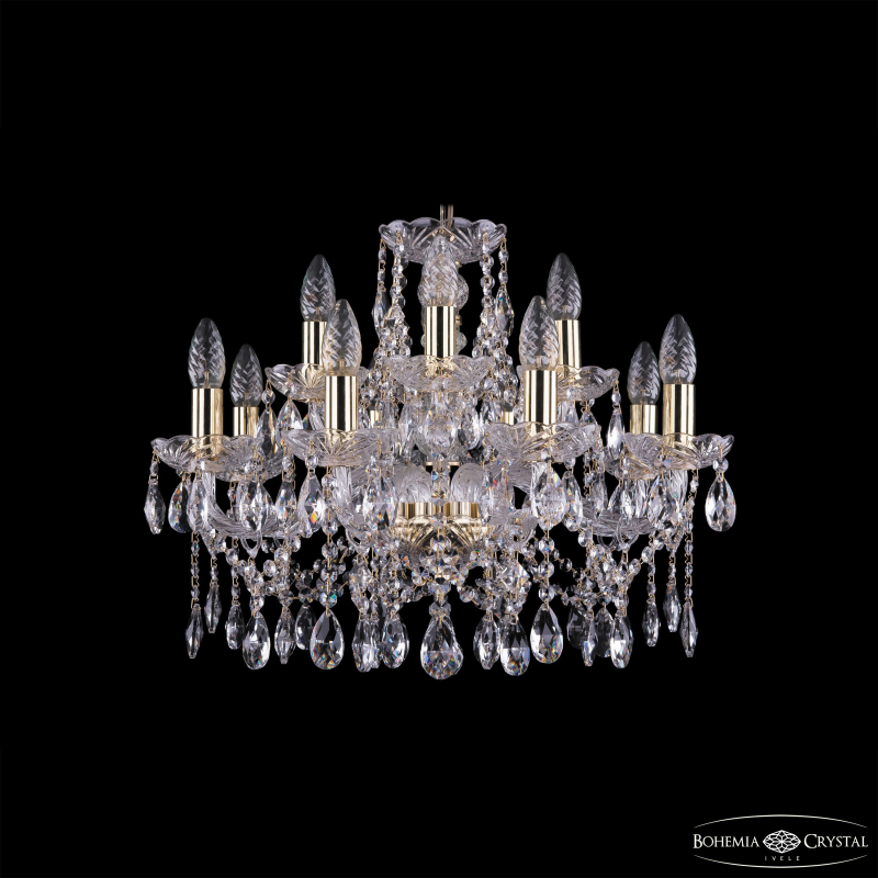 Подвесная люстра Bohemia Ivele Crystal 1413/8+4/200 G
