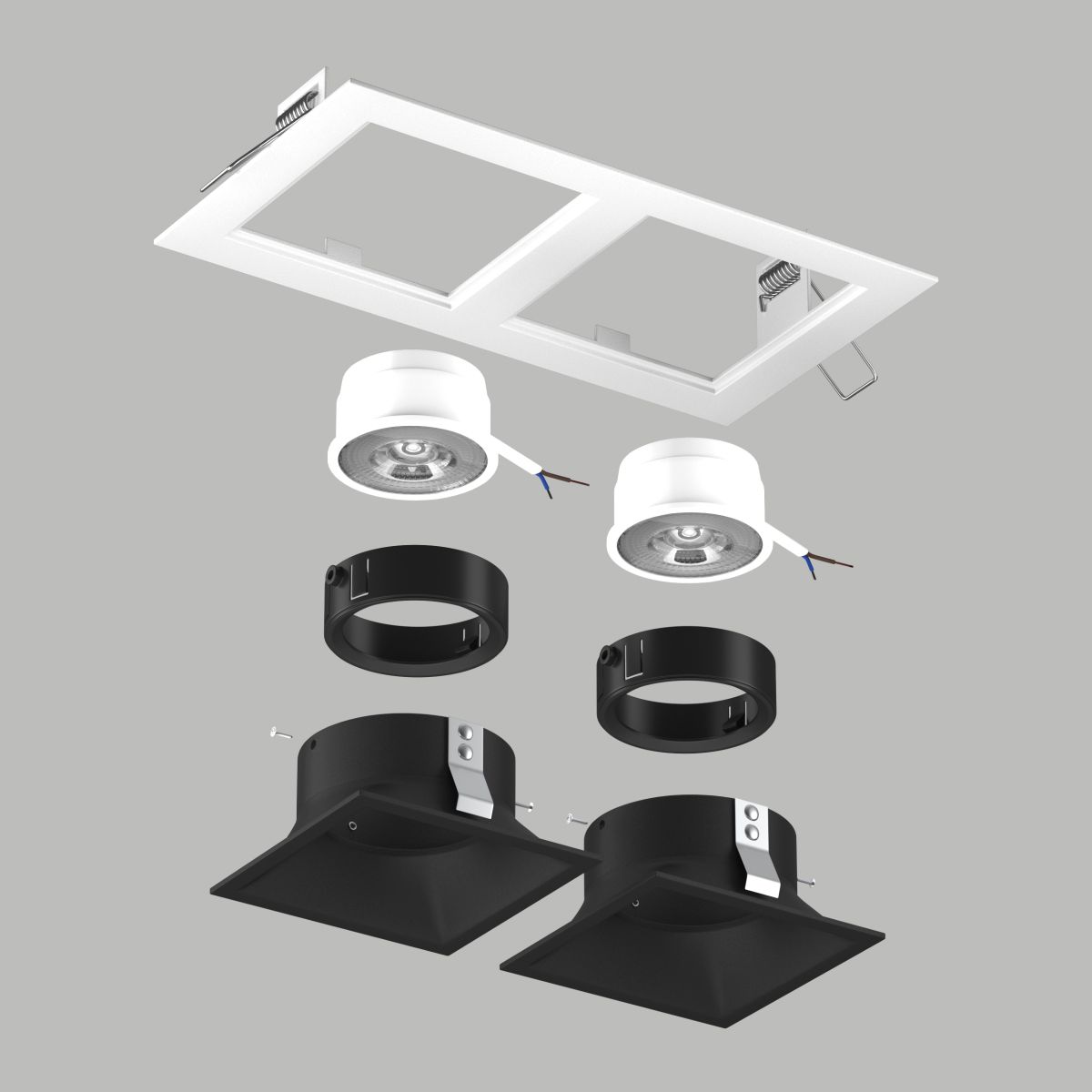 Встраиваемый светильник Lightstar Domino (214526+214507+214507+214007+214007) D5260707BMOD