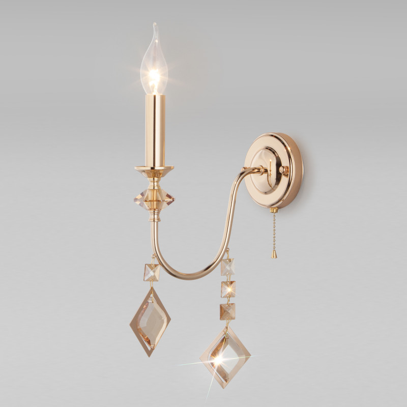 Бра Eurosvet 10110/1 золото/тонированный хрусталь Strotskis