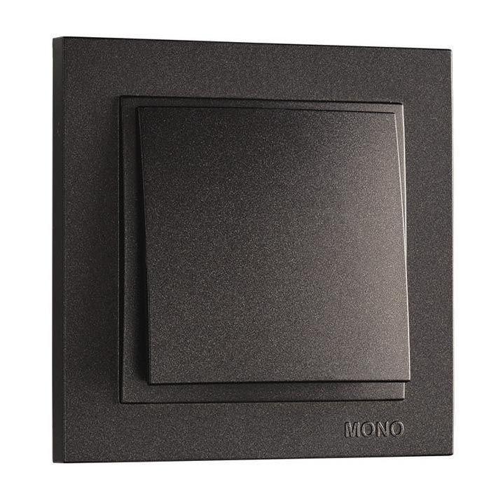Выключатель одноклавишный Mono Electric Despina 10А 250В графит 102-202025-100
