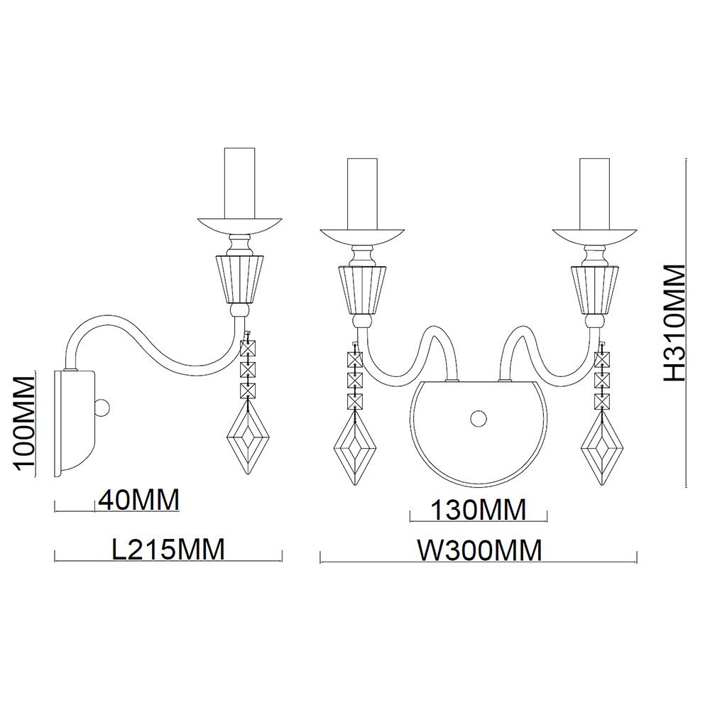 Бра Stilfort Grace 1053/05/02W