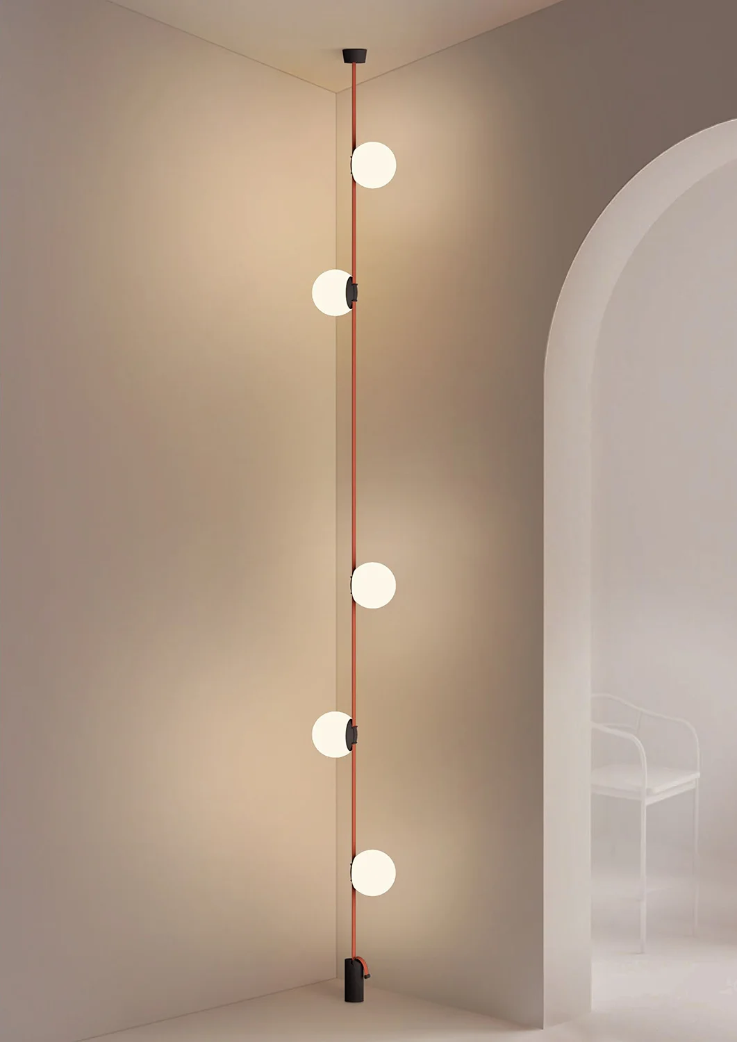 Трековый однофазный светильник Denkirs Belty orb DK5550-BK