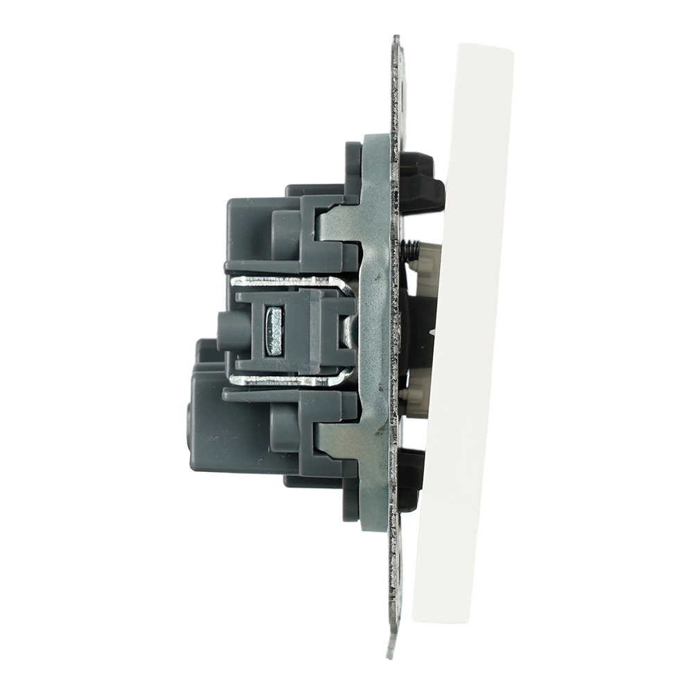 Выключатель 2-клавишный самовозвратный (механизм) Stekker Эмили 250В 10А RSW10-5113-01 белый фарфор soft touch 50325