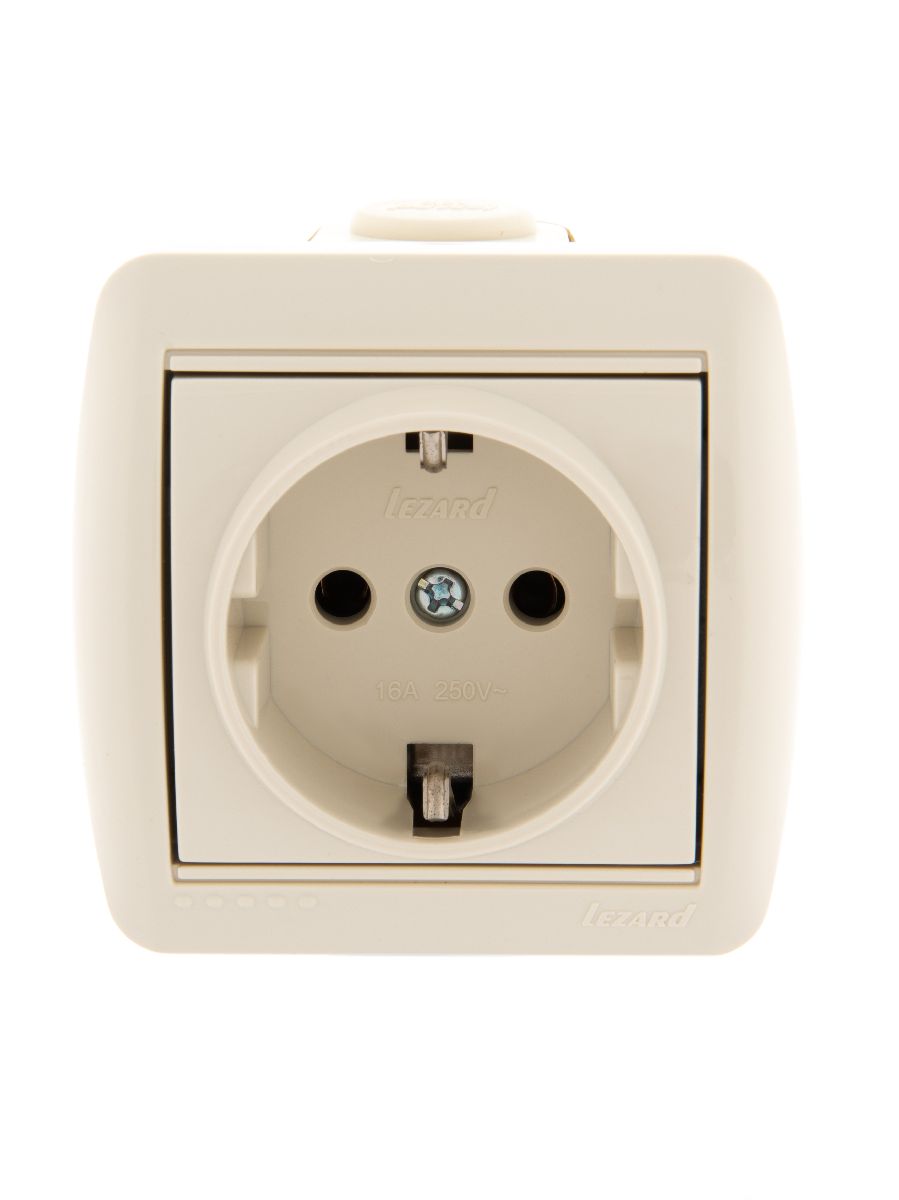Розетка с/з Lezard Nata 710-0300-122