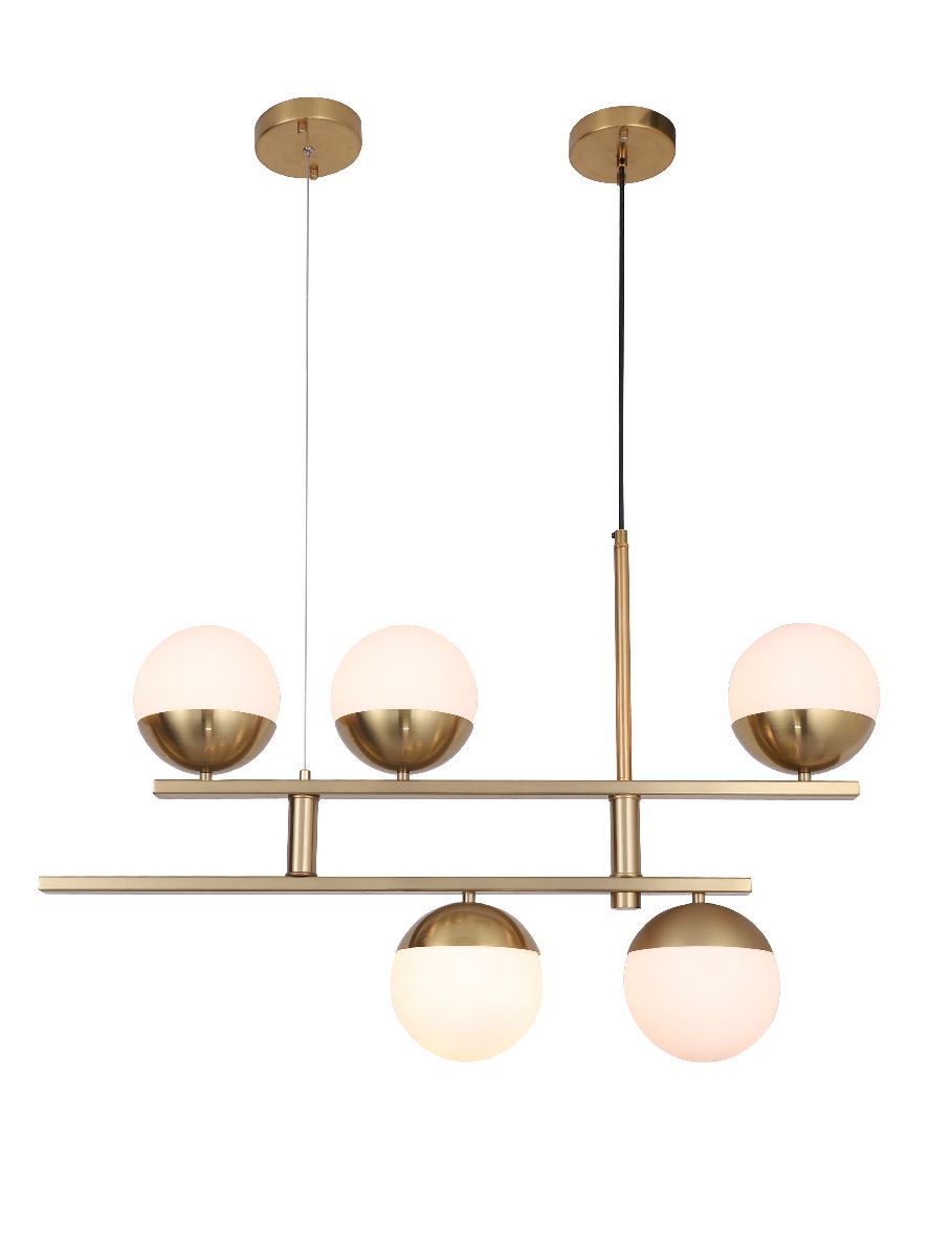 Подвесная люстра Elvan LU-7661/5-E14-GlWh