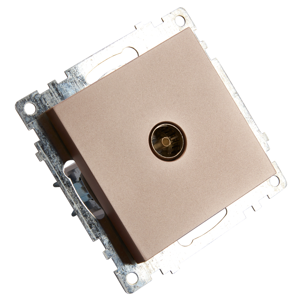 Розетка телевизионная 1-местная Stekker Катрин 39600