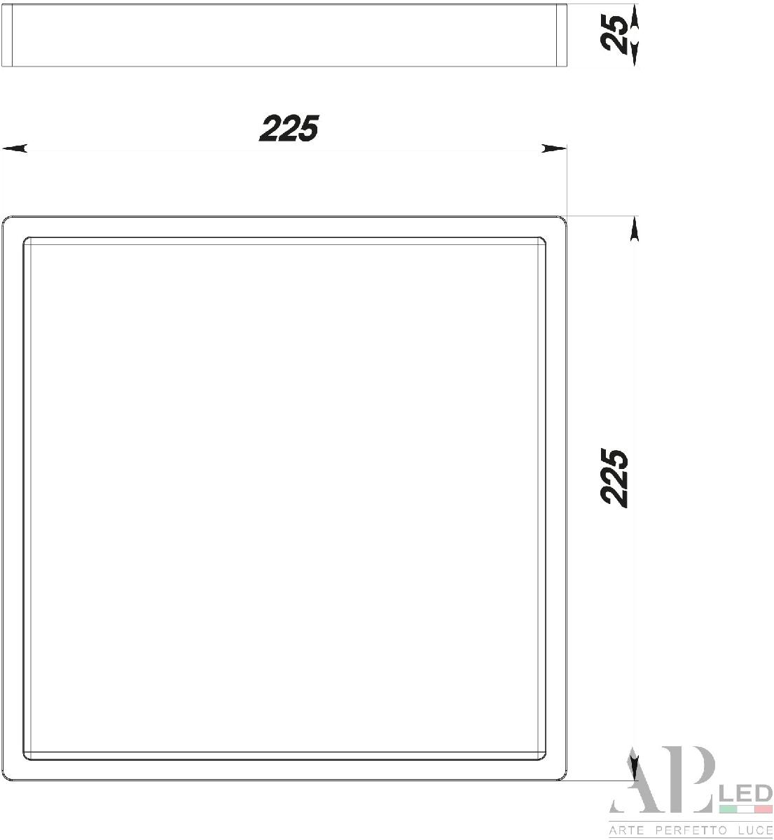 Накладной светильник Arte Perfetto Luce Ingrid 3322.LDF2004M/18W/4K