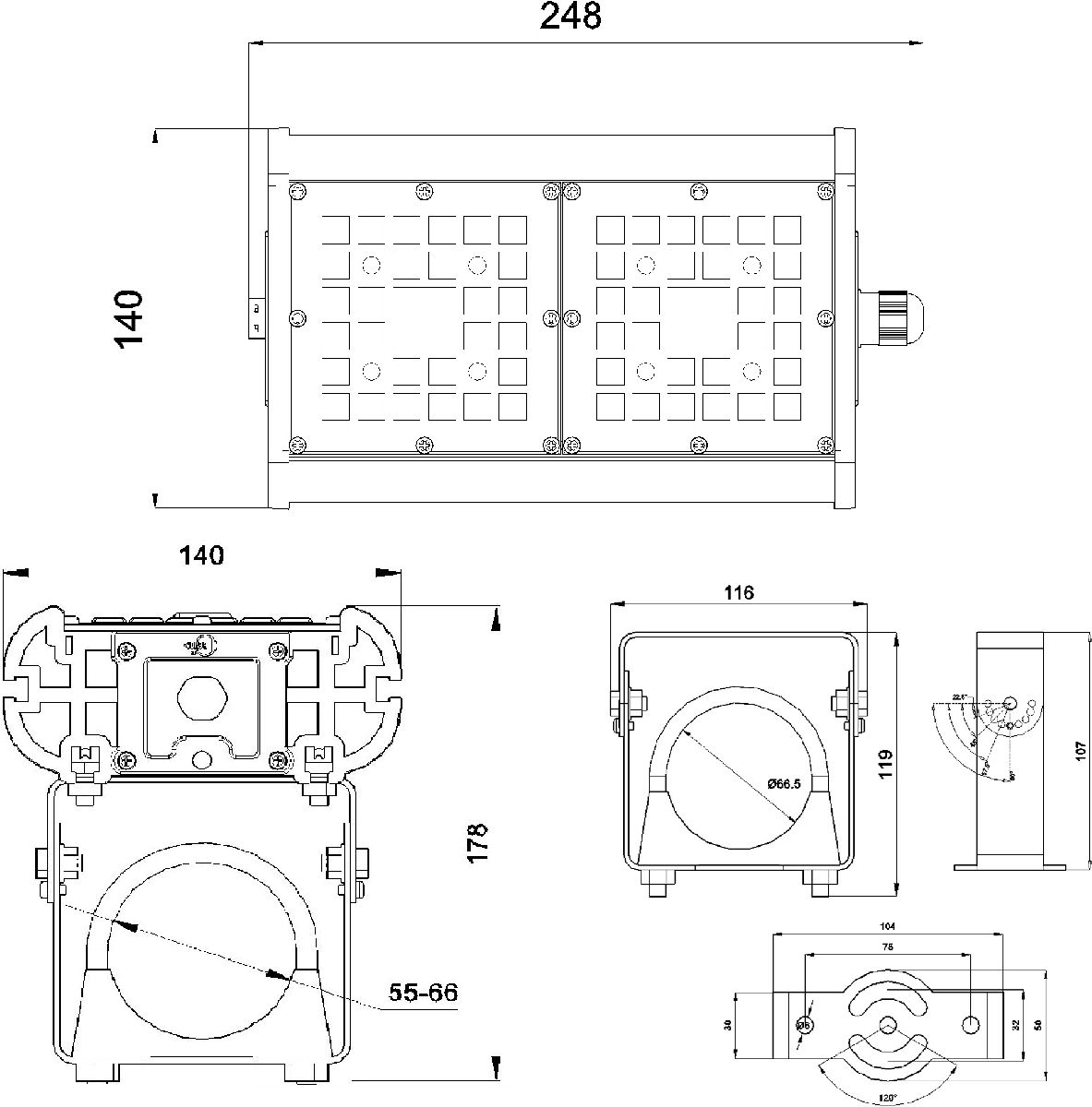 Прожектор Светон Галеон 21-45-Ш-150-ПТ/0/0-5К80-У67 CB-C0314040
