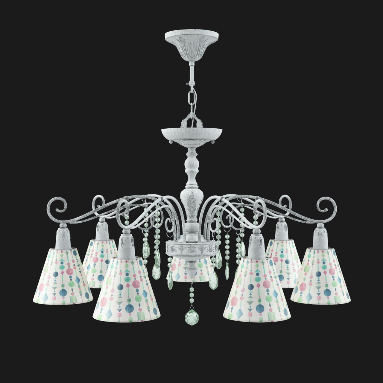 Подвесная люстра Lamp4you Provence E4-07-G-LMP-O-17-CRL-E4-07-GR-DN