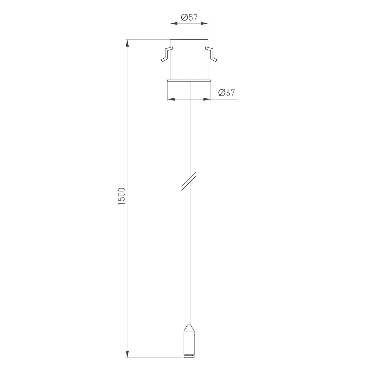 Потолочная чаша Arlight MAG-ORIENT-CANOPY-BUILT-L1500 (BK) (Металл) 060921