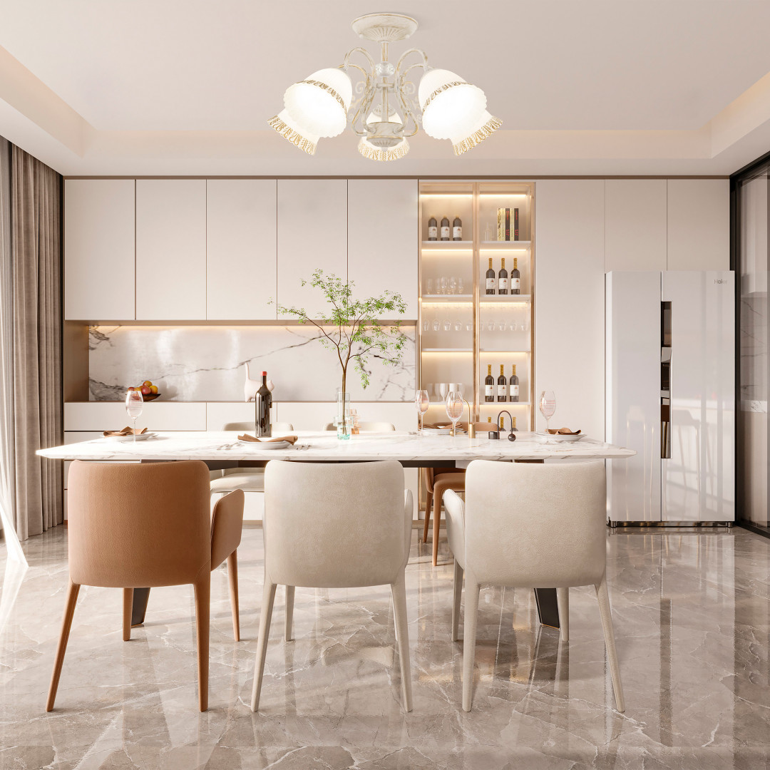 Потолочная люстра Arte Milano 340800/5 WT+G