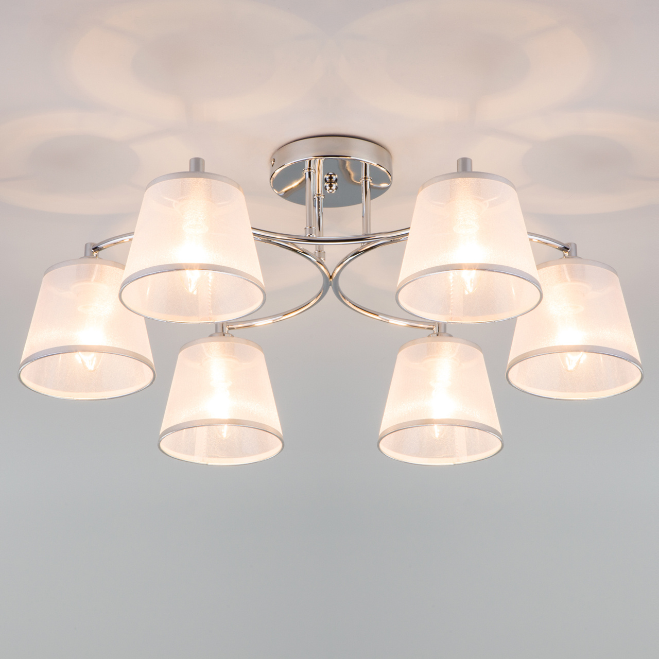 Потолочная люстра Eurosvet Cornetto 60094/6 хром