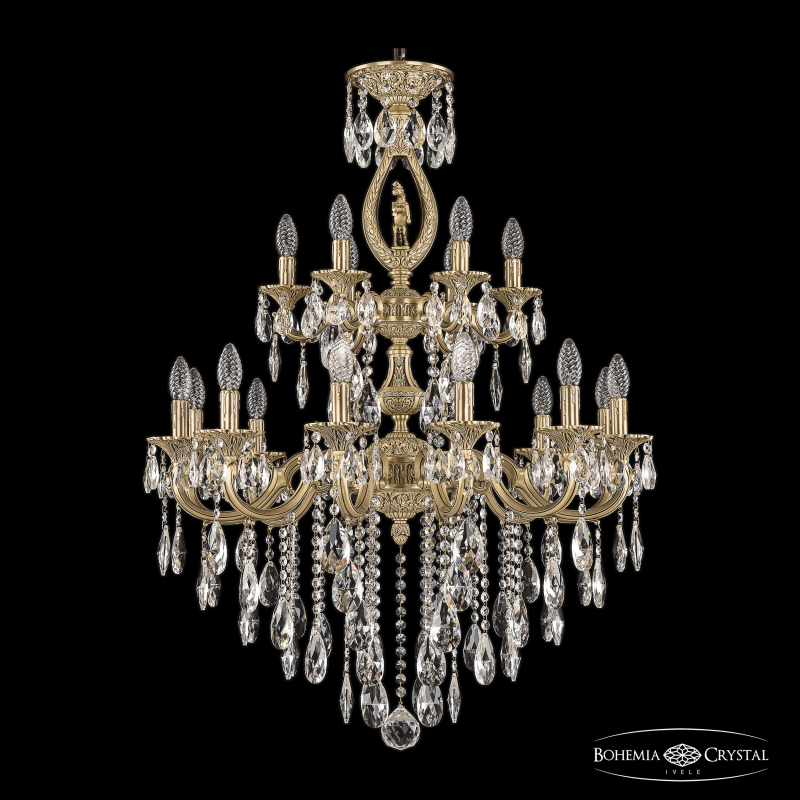 Подвесная люстра Bohemia Ivele Crystal Verona 72401/12+6/250/2d B FP FH1M
