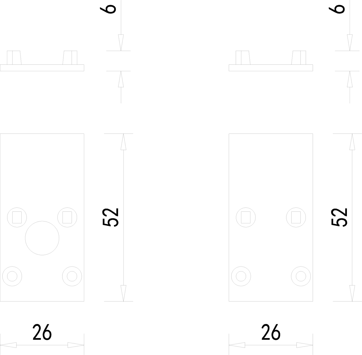 Боковая заглушка для встраиваемого шинопровода Donolux SPACE-TRACK SYSTEM Cap InB0