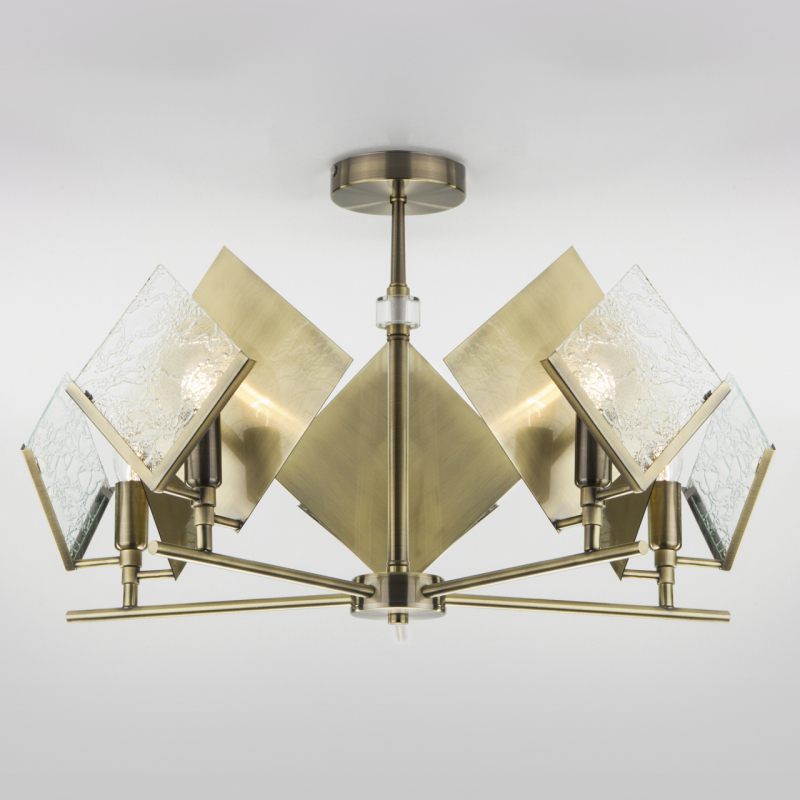 Потолочная люстра Eurosvet Rombo 60110/5 античная бронза