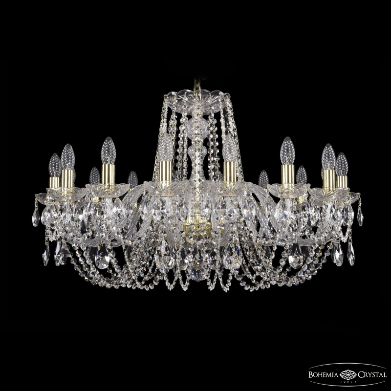 Подвесная люстра Bohemia Ivele Crystal 1402/16/300 G