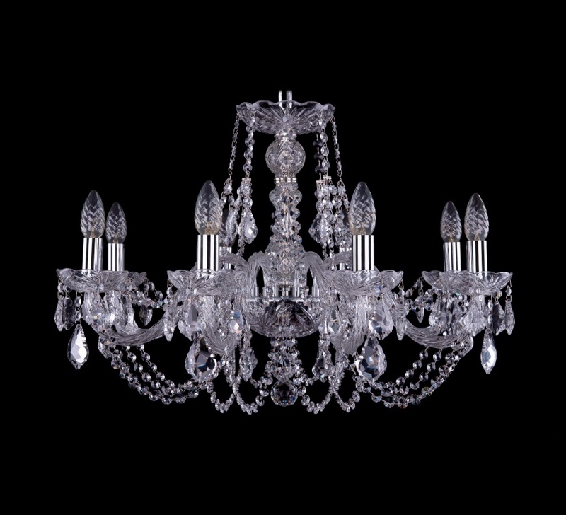 Подвесная люстра Bohemia Ivele 1406/8/240/Ni/Leafs