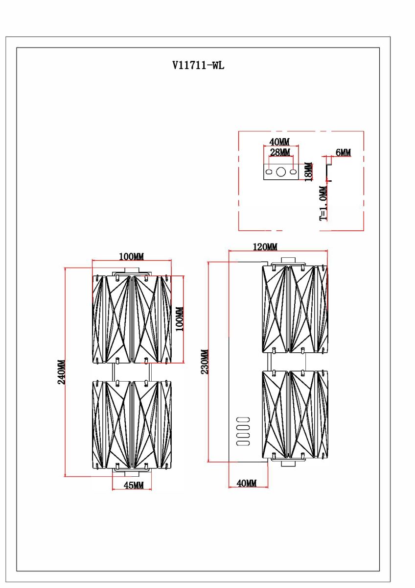 Настенный светильник Moderli Prismique V11711-WL