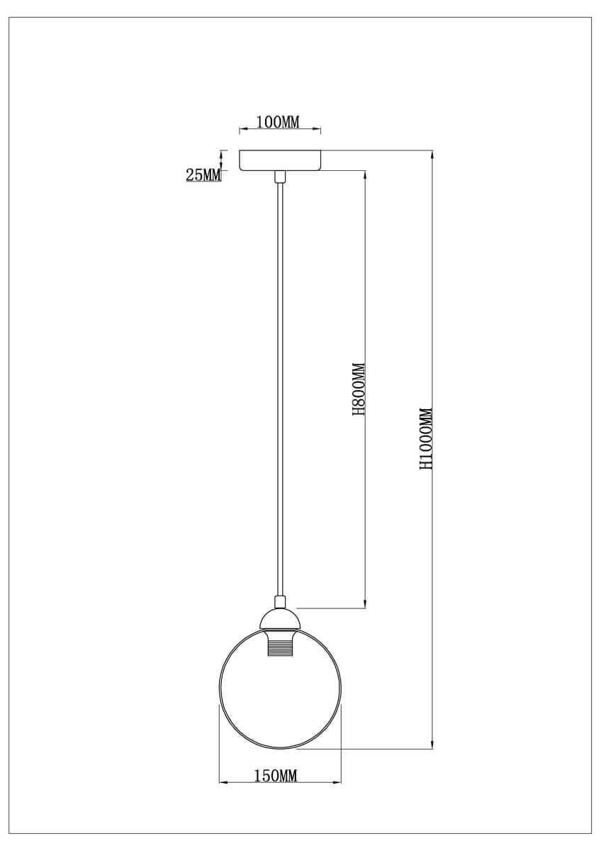 Подвесной светильник Rivoli Lattea 3035-201 Б0037692
