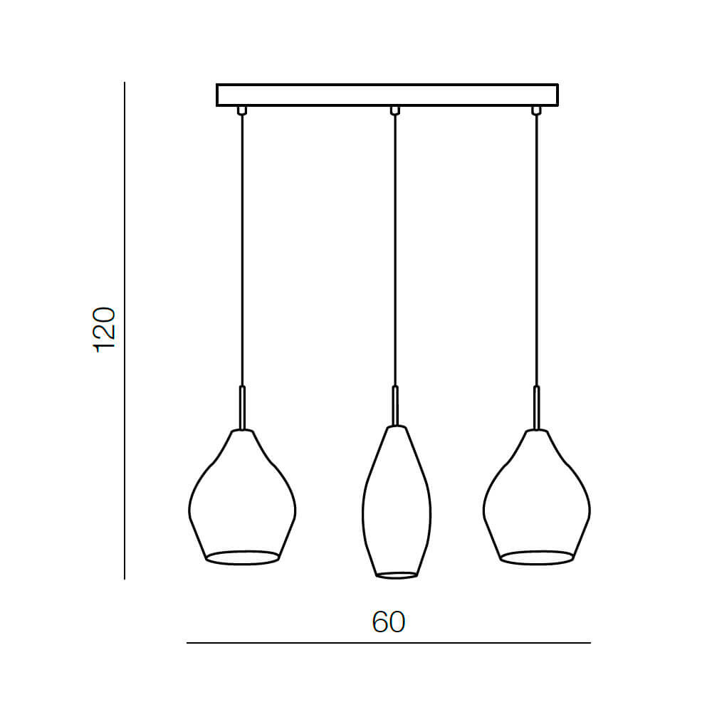 Подвесной светильник Azzardo Amber milano 3 AZ2149