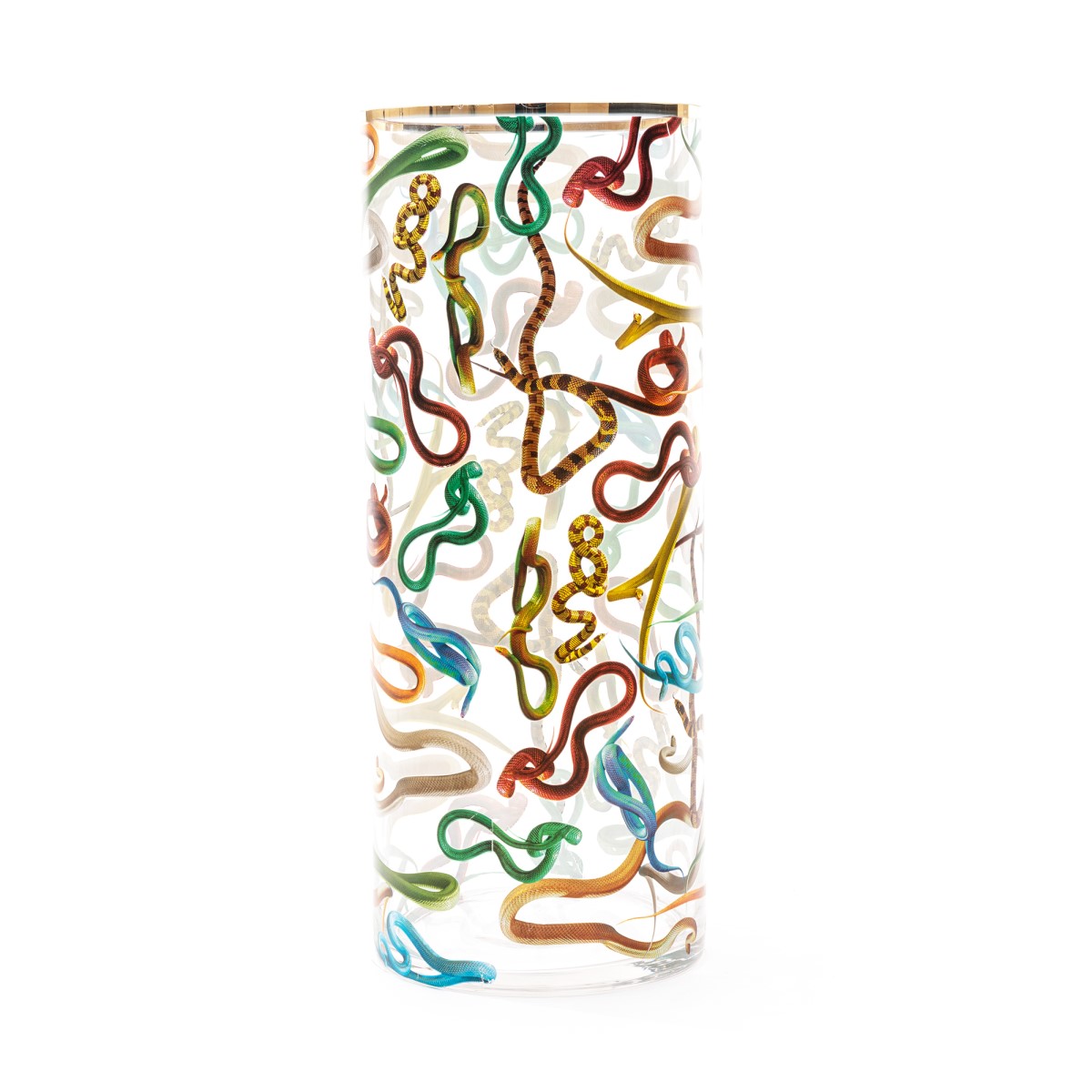 Ваза Snakes Big Seletti Toiletpaper Glass Vase 14201