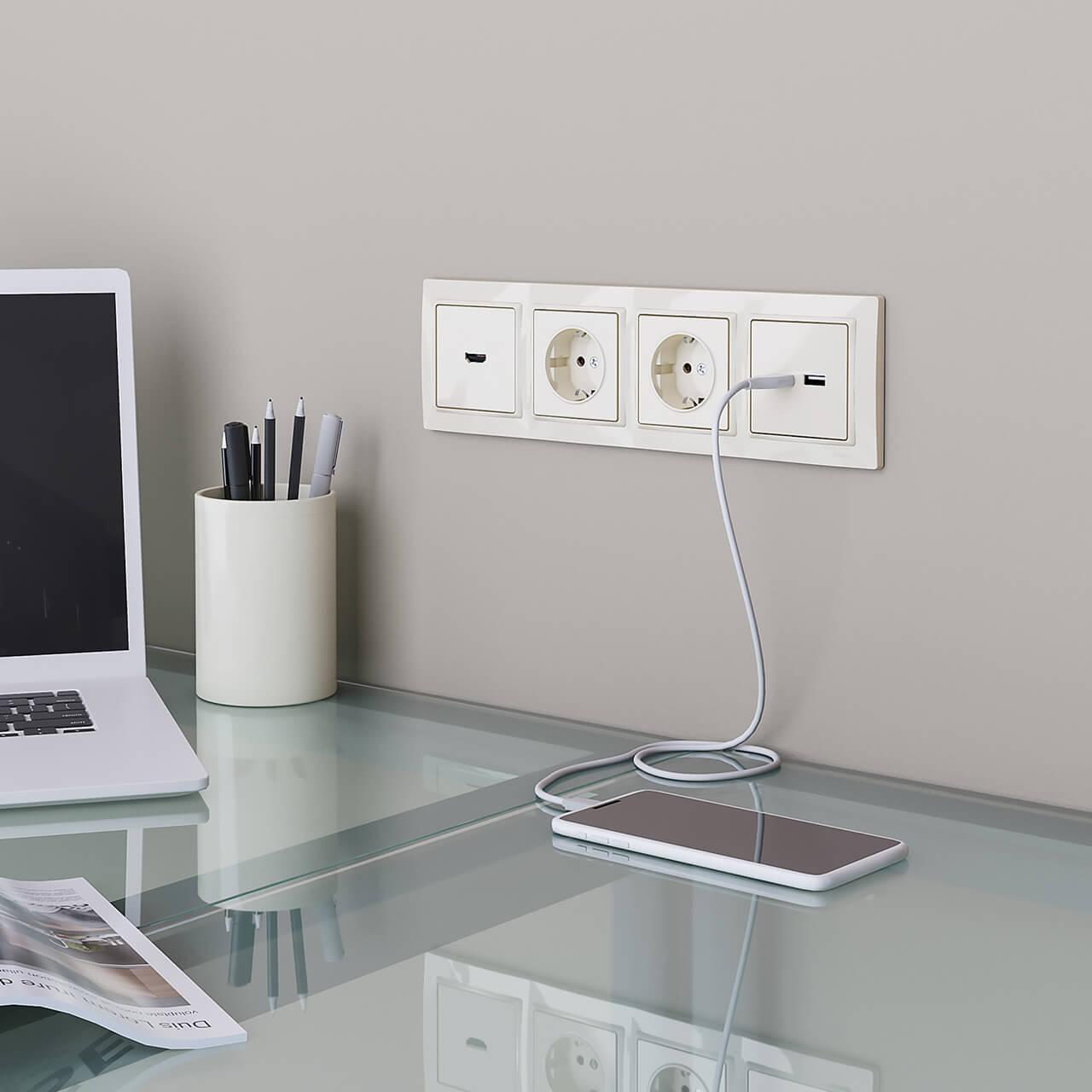 Розетка HDMI Werkel слоновая кость W1186003 4690389155871 a051487