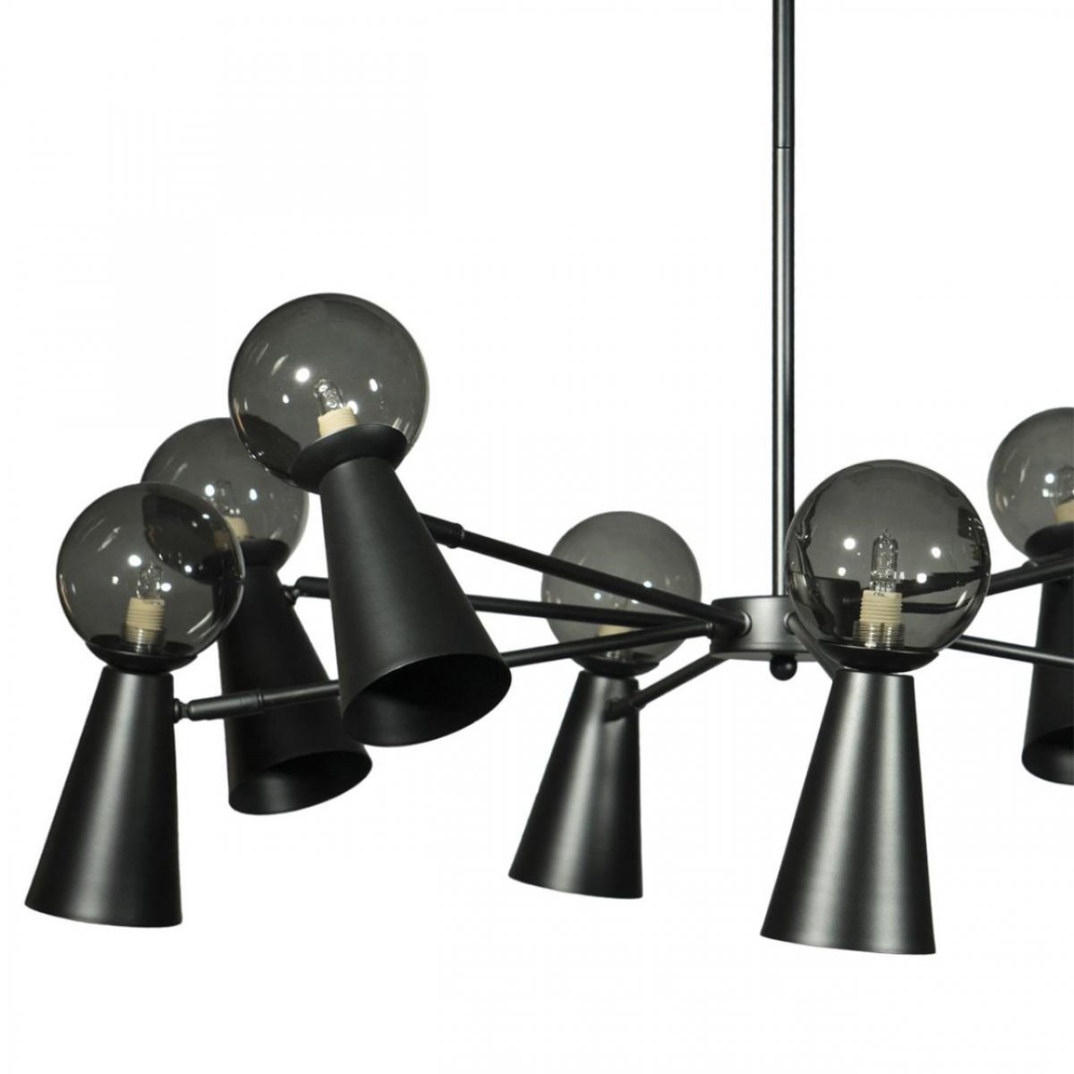 Люстра на штанге Loft IT Halley 10046/8 Black