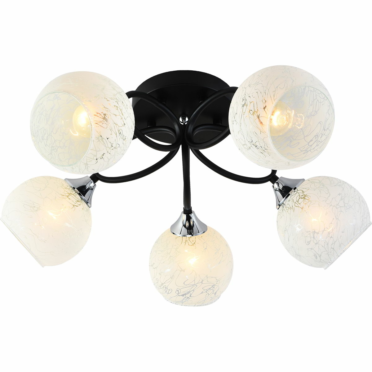 Люстра на штанге Reluce 01331-0.3-05 BK+CR