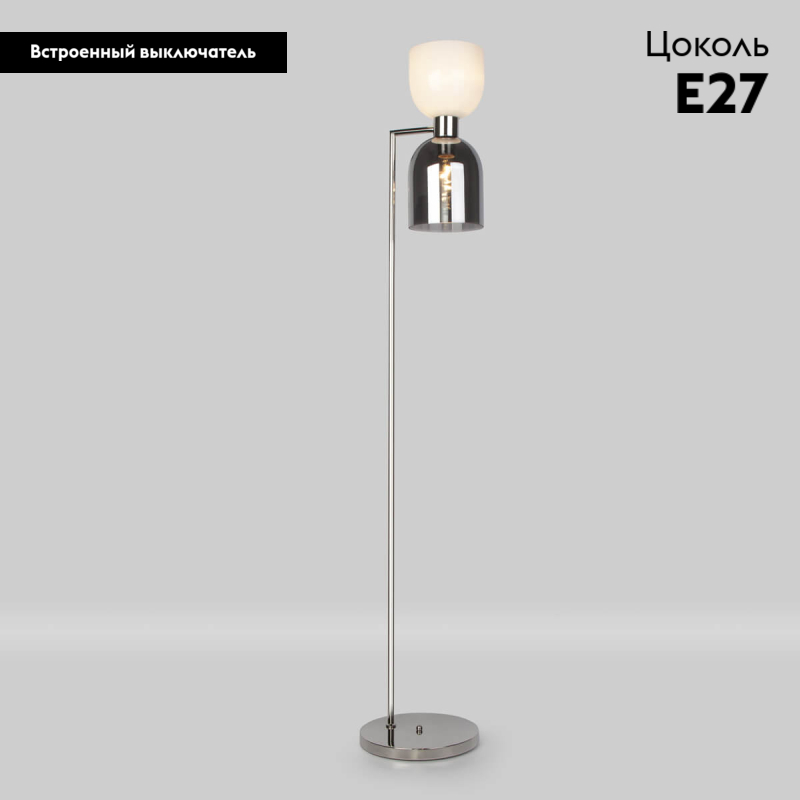 Торшер Eurosvet Tandem 01085/2 никель