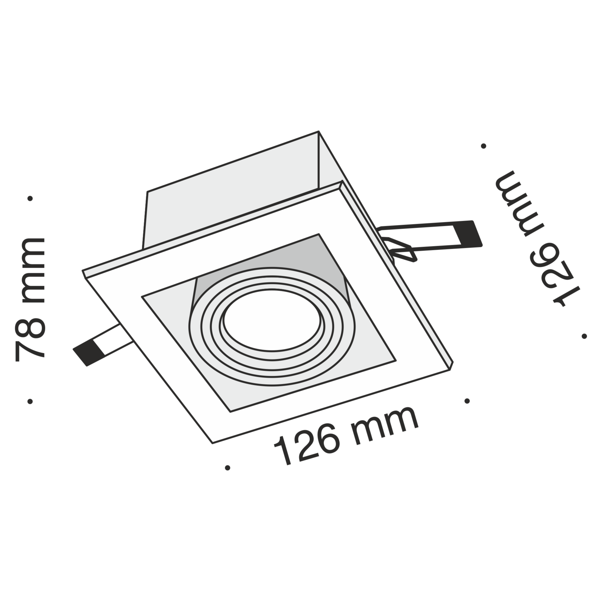 Встраиваемый светильник Maytoni Metal DL008-2-01-S
