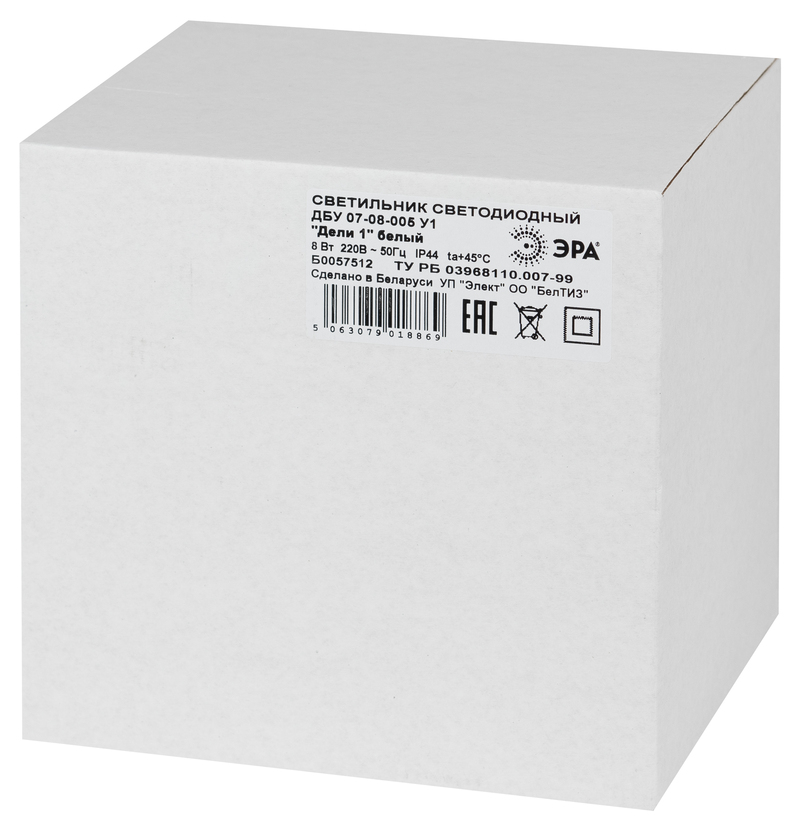 Уличный настенный светильник Эра ДБУ 07-8-005 У1 «Дели 1» белый Б0057512