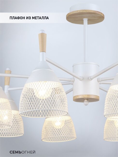 Люстра на штанге Wedo Light Adion WD3500/8C-WT