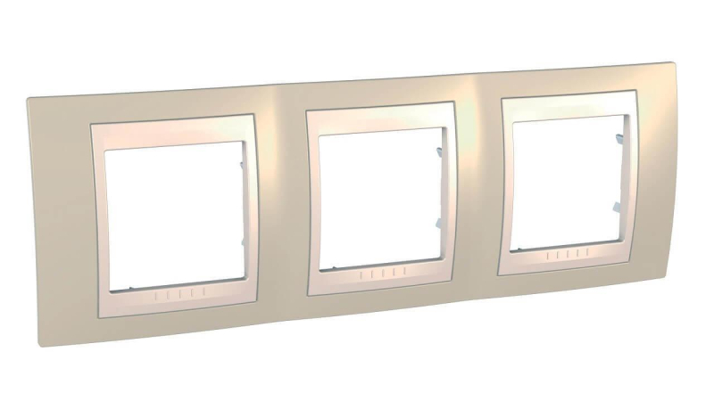 Рамка 3-постовая Schneider Electric Unica Хамелеон MGU6.006.567