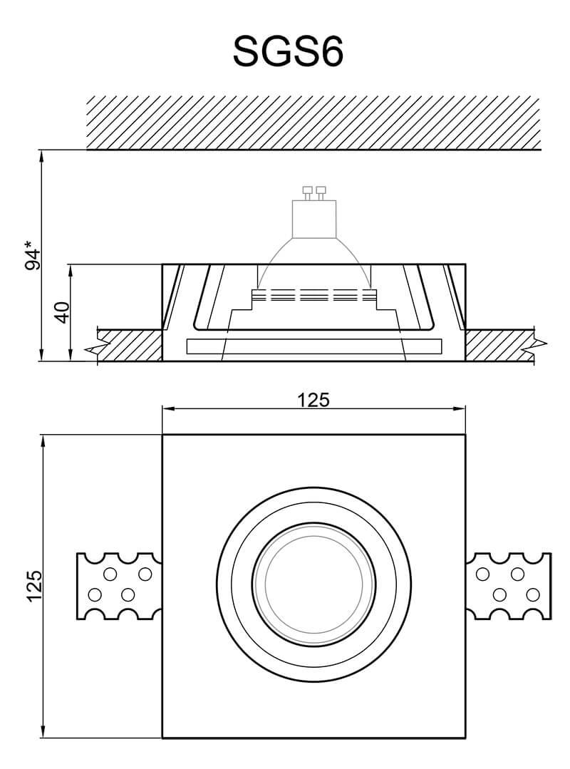 Встраиваемый светильник Artpole SGS6